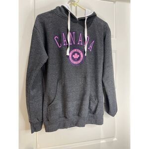 Canada Athletics gray and pink hoodie size L